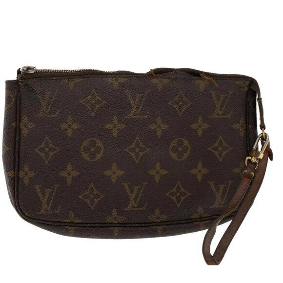 LOUIS VUITTON Monogram Pochette Accessoires Pouch M51980 LV Auth ar9825 - Picture 1 of 16